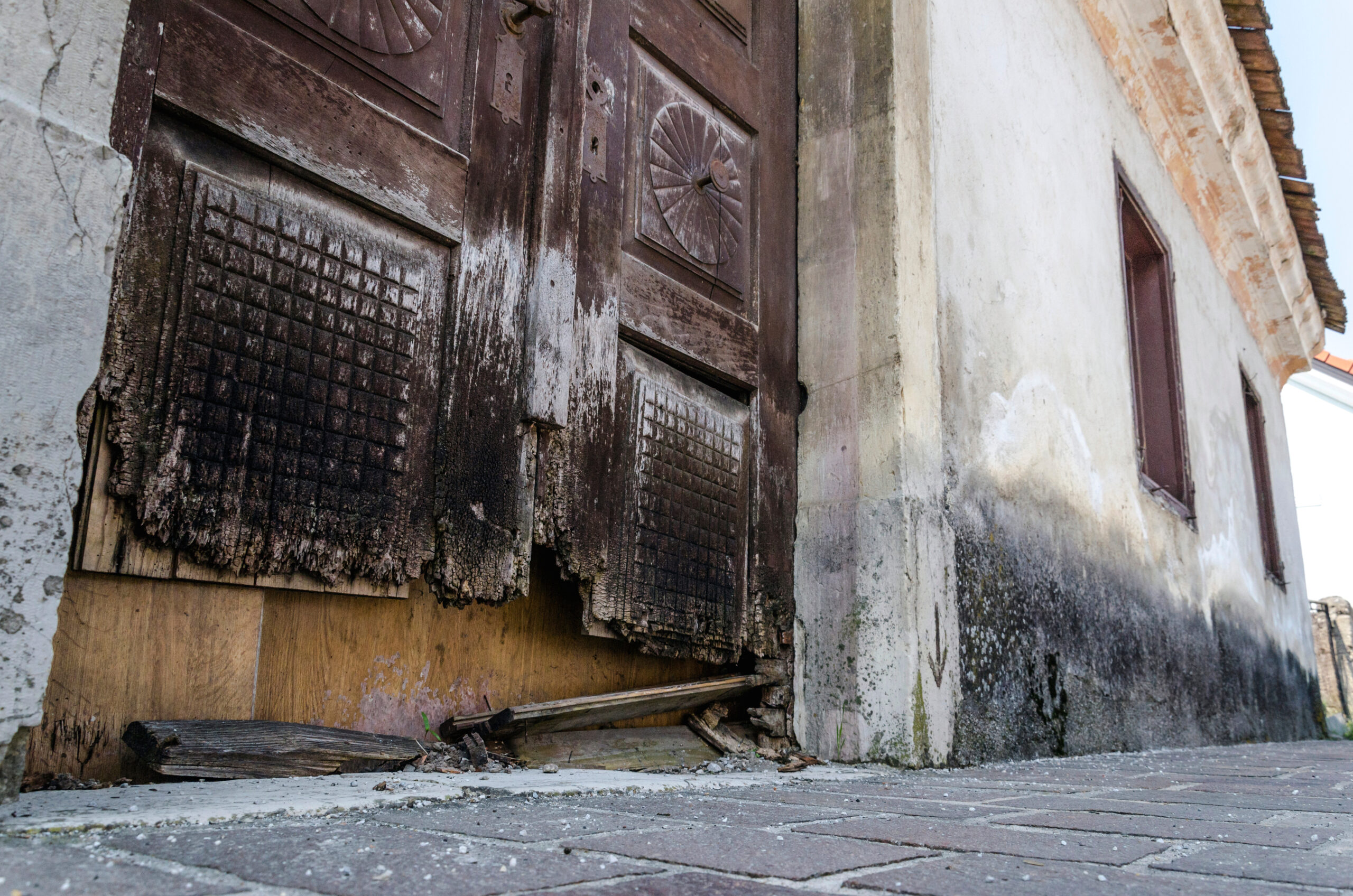 Old house with wall capillary suction problem.